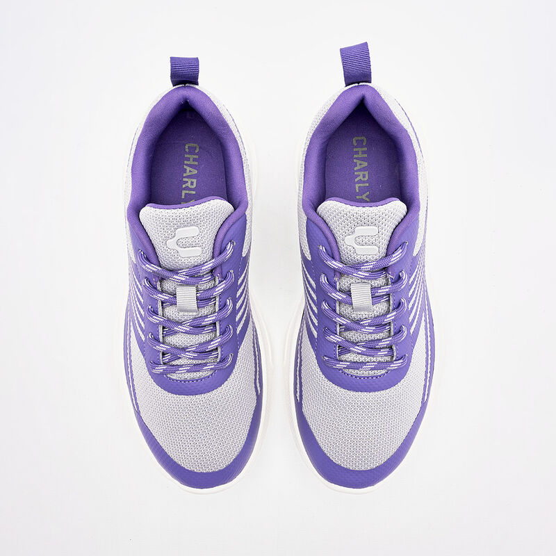 Charly tenis deportivo para mujer gris morado c... image number null