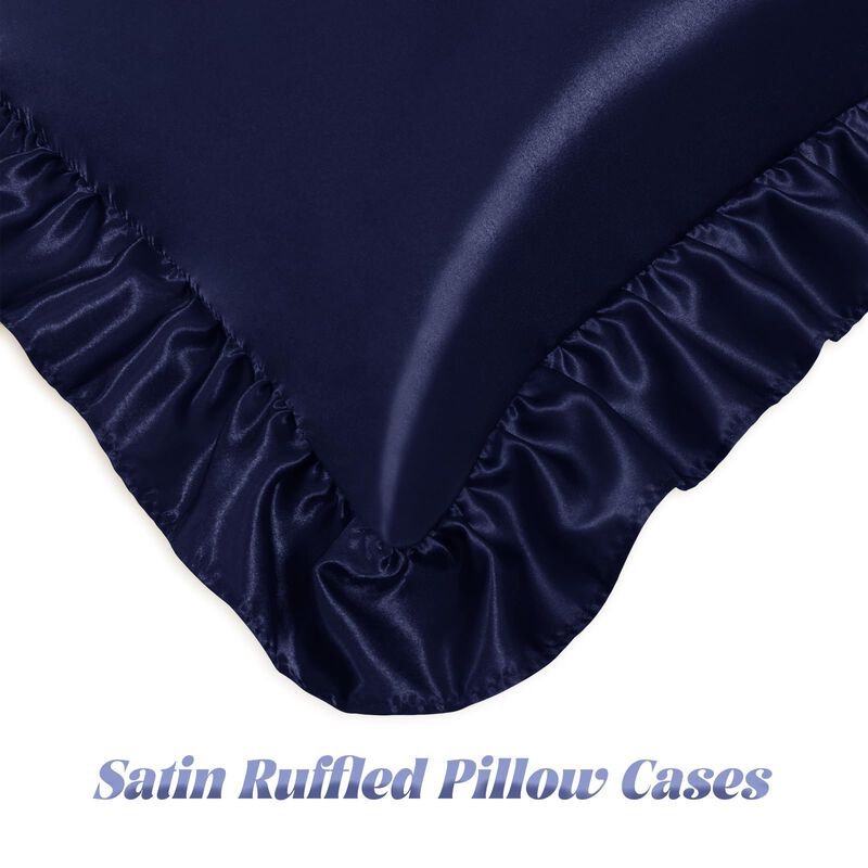 Funda De Almohada Homiest Est&aacute;ndar Azul Marino ... image number null