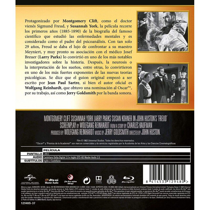 Freud, Pasi&oacute;n Secreta [blu-ray] (1962) Freud image number null