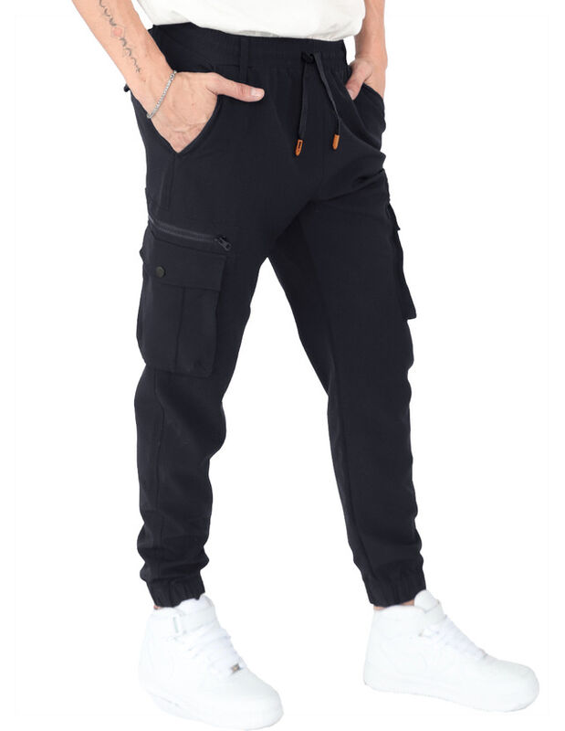 Pantalon Hombre Cintura Ajustable Negro Rooseve... image number null