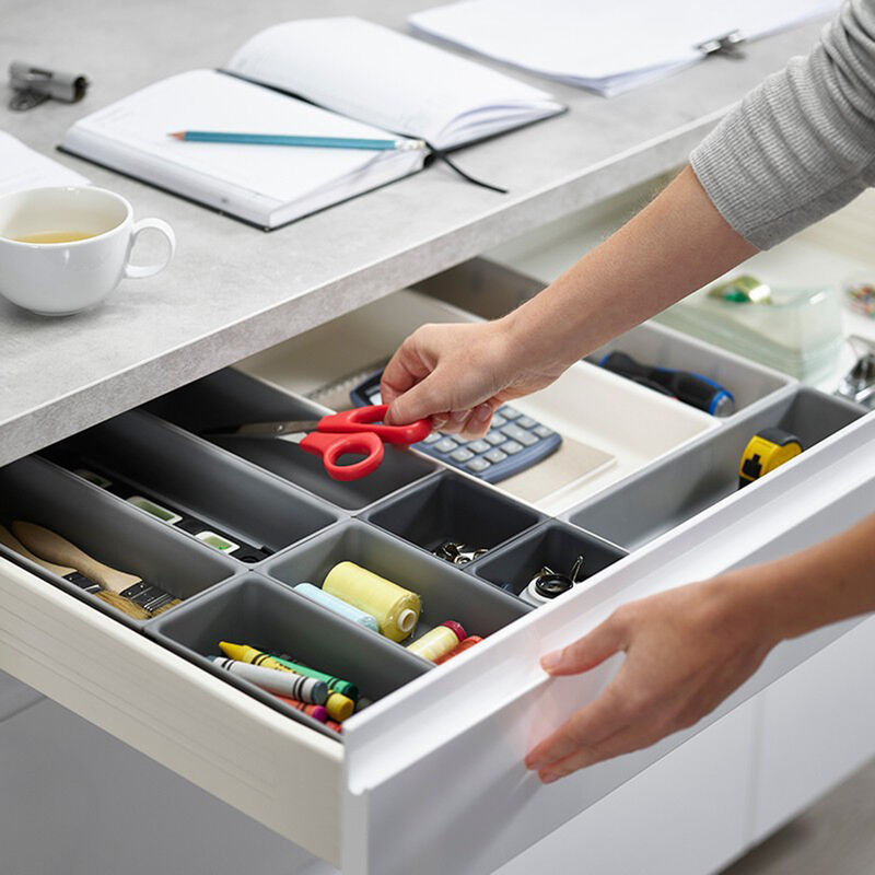 Organizador de Cubiertos Dise&ntilde;o modular 10pz Pl... image number null