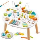 Mesa De Actividades De Madera Con Forma De Frijol Gigante 11 En 1 Para Ni&ntilde;os De 1 A&ntilde;o