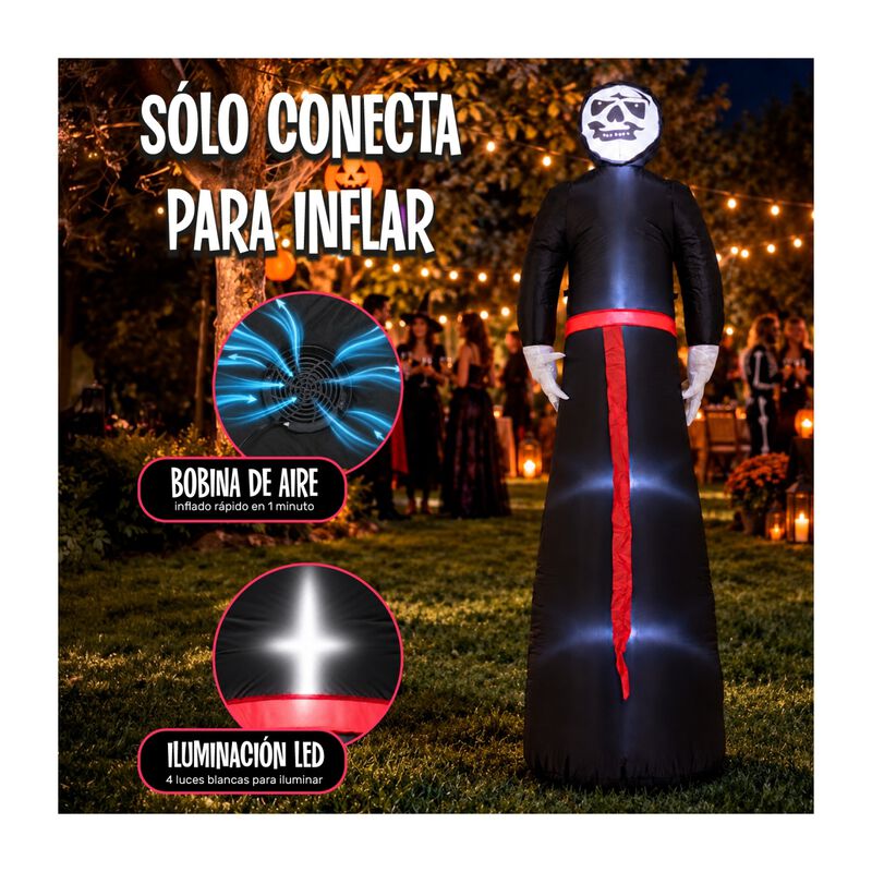 Inflable Halloween Esqueleto Gigante 243 Cm Cal... image number null