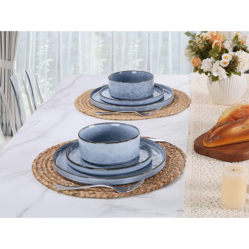 Juego de Vajilla Lianyu Serenity Blue 24 Piezas image number null