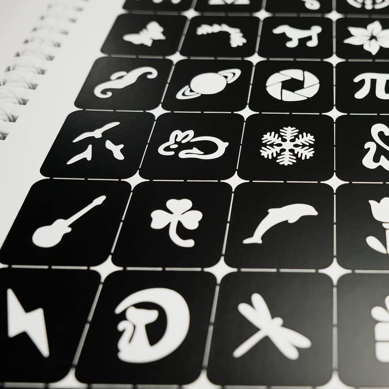 Plantillas De Tatuaje Tiebeauty 20 Hojas Reutil... image number null