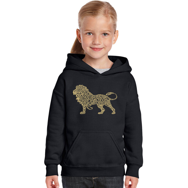 Sudadera Con Capucha Word Art Para Ni&ntilde;a - Le&oacute;n ... image number null