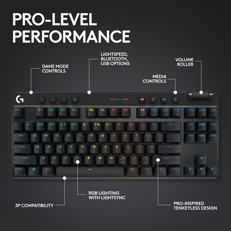 Teclado Para Juegos Logitech G Pro X Tkl Lights... image number null