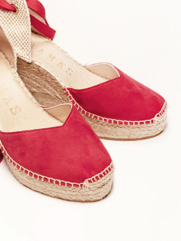 Alpargata de Cu&ntilde;a Alta Romero Rojo image number null