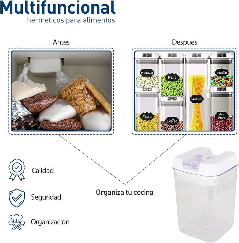 Juego de Recipientes Herm&eacute;ticos para Alimentos ... image number null