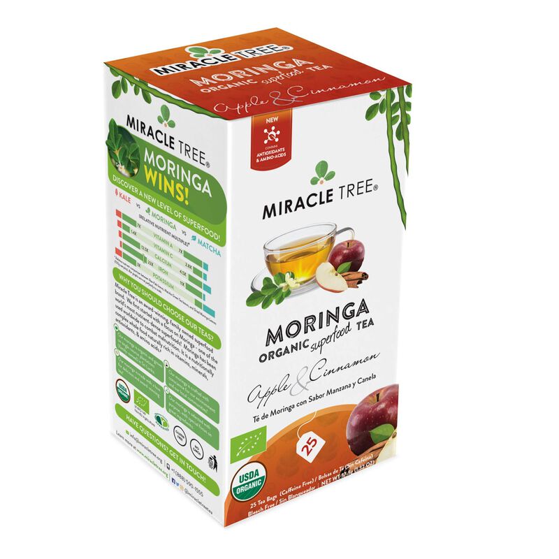 T&eacute; Miracle Tree Manzana Y Canela 25 Bolsas Sin ... image number null