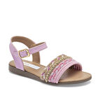 Moramora Sandalia para ni&ntilde;a rosa beige