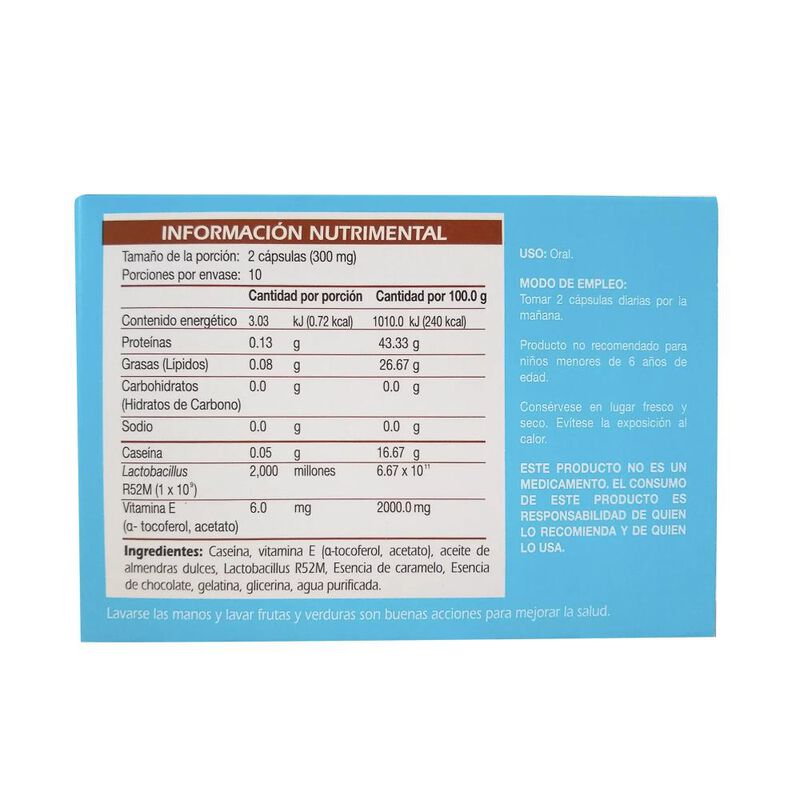 Lactopram Infantil Chocolate 150 Mg 20 C&aacute;psulas image number null