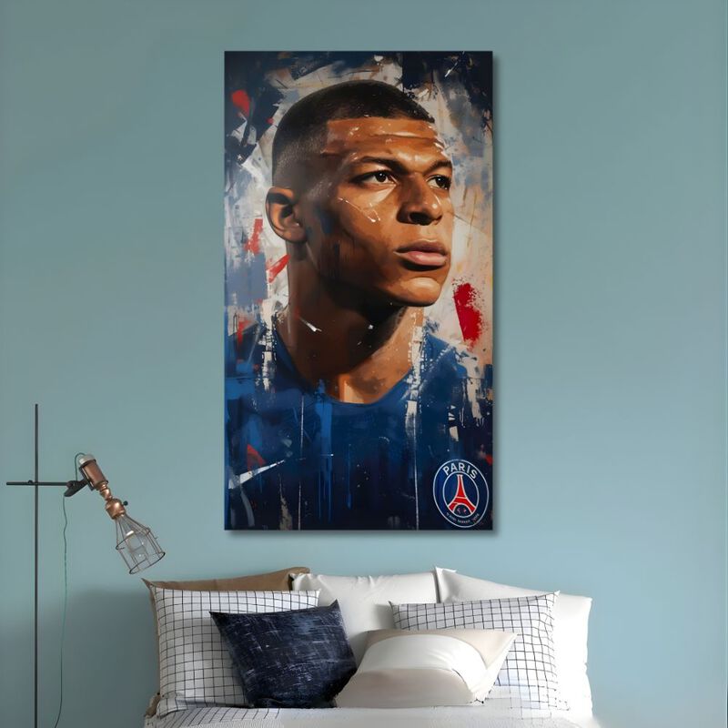 Cuadro Decorativo F&uacute;tbol 70x100cm Mbapp&eacute; image number null