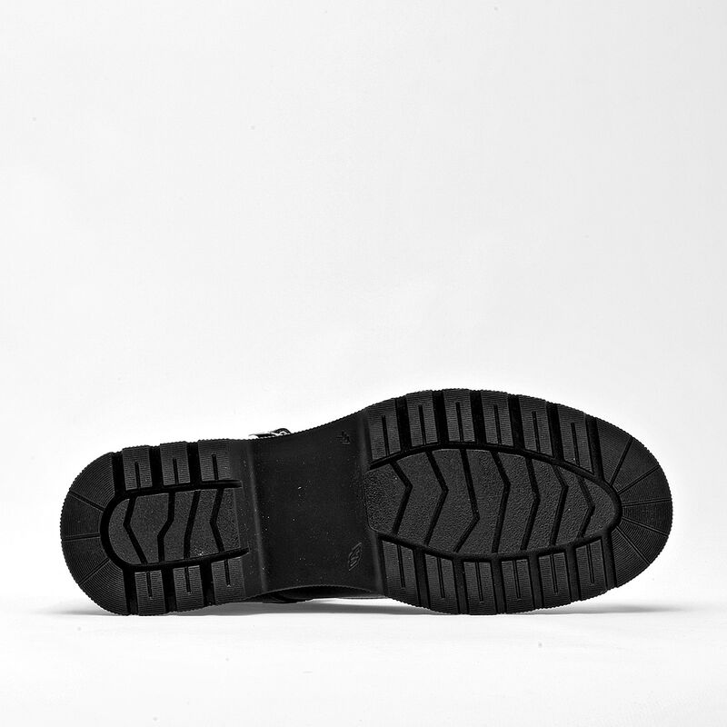 Yuyin Zapato Escolar De Piel Para Mujer Negro C... image number null