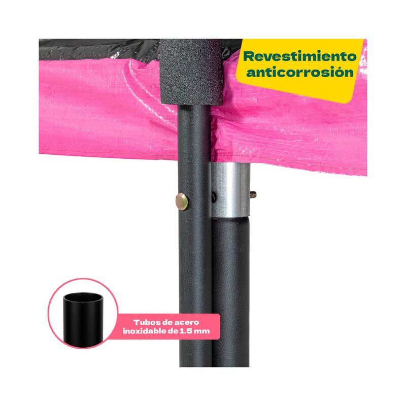 Trampolin Rectangular 10x7ft Brincolin Malla Se... image number null