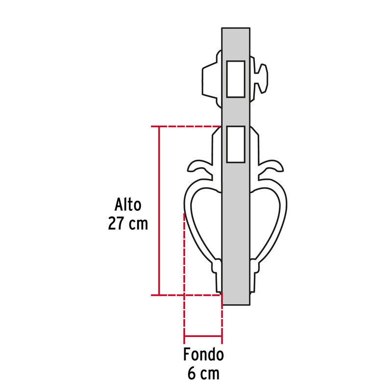 Doble Jaladera Perilla y Cerrojo Mariposa Antig... image number null