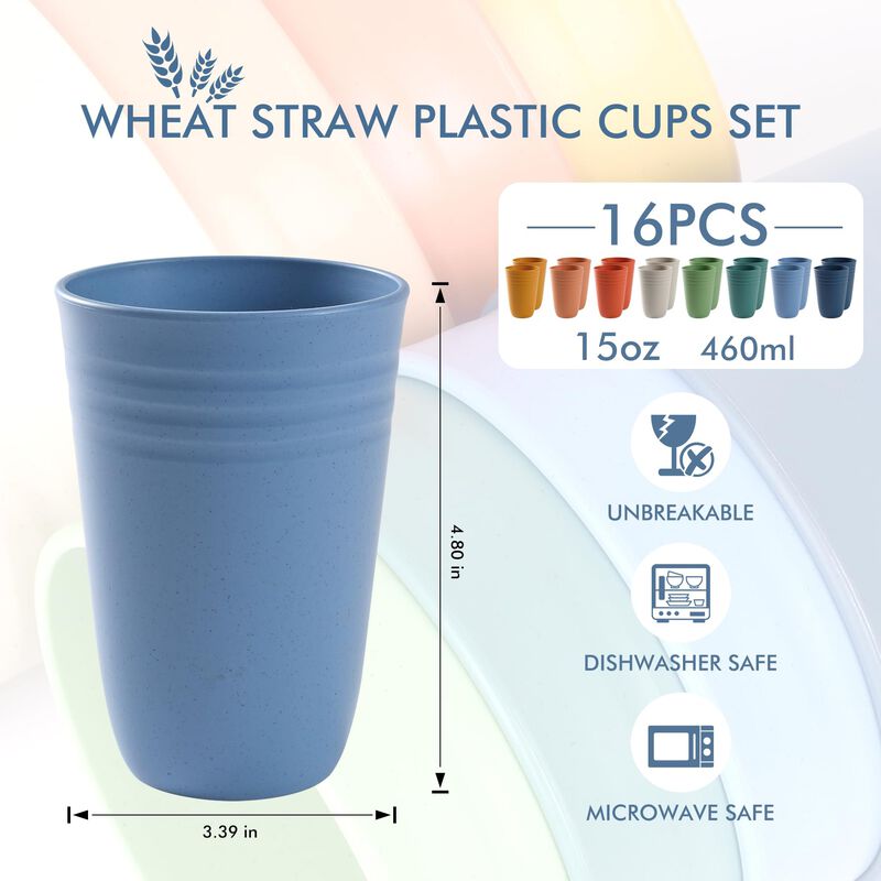 Vasos De Bebida Hotec Pack De 16 - 425 ml Multi... image number null