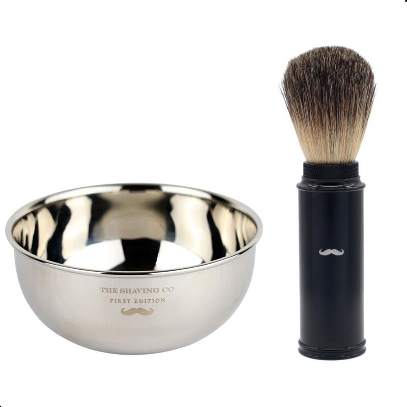 Kit Travel Brush + Bowl The Shaving Co. Travel ... image number null