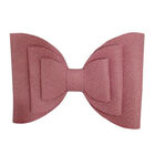 Broche Con Moño Para Cabello Rosa Rojo Quemado