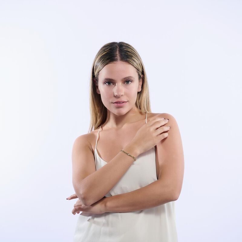 Pulseras Mujer, Cadena Oro 14k Plata Zirconia C... image number null