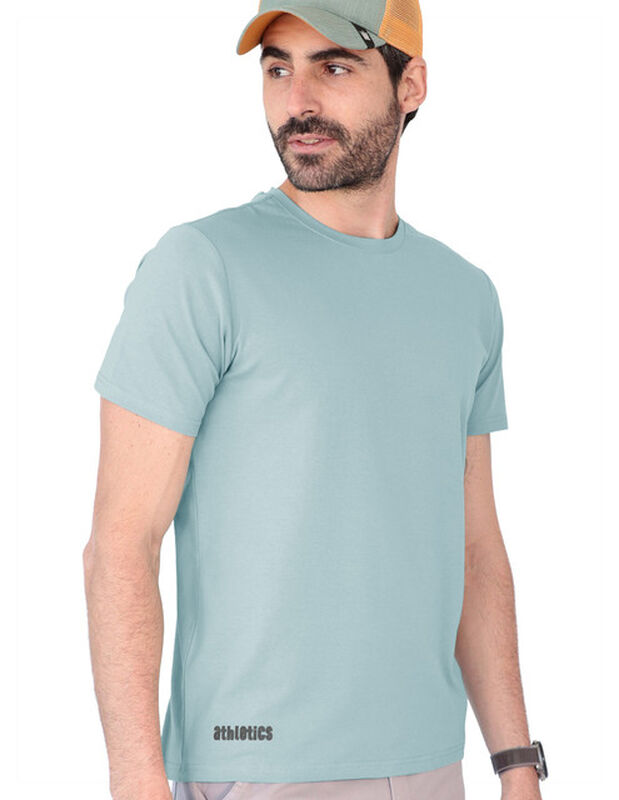 Playera Basica Lisa Caballero Premium Azul Cele... image number null