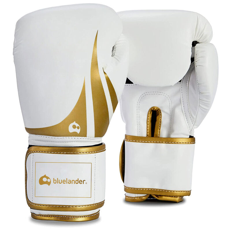 Guantes de Box 8 oz Blanco con Dorado + Protect... image number null