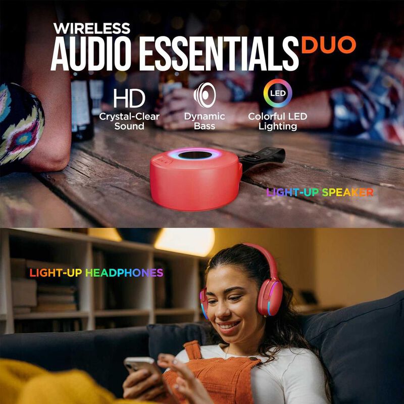 Aud&iacute;fonos y bocina combo HYPERGEAR Rojo Stereo ... image number null