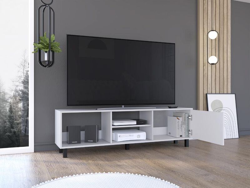 Mesa Para Tv Tunez Blanco Virtual Muebles image number null