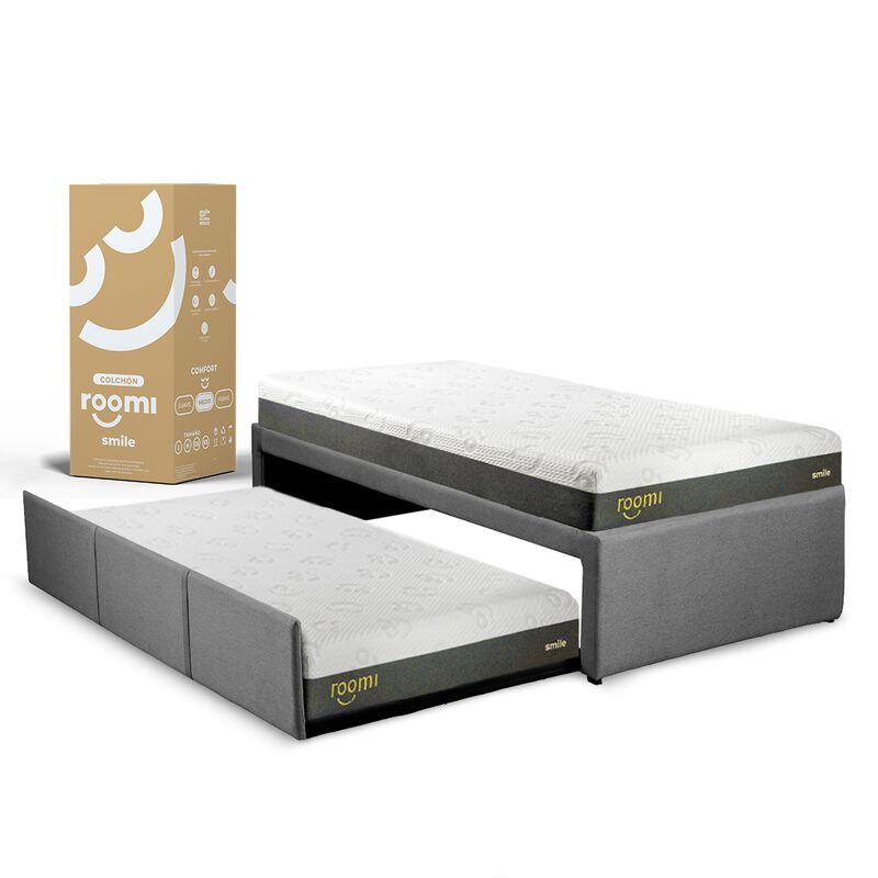 Colch&oacute;n Individual Smile 2 Pack + Cama Canguro ... image number null