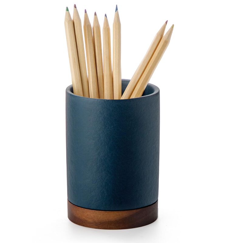 Porta L&aacute;pices Officepal 11 cm Azul Real (set/1) image number null