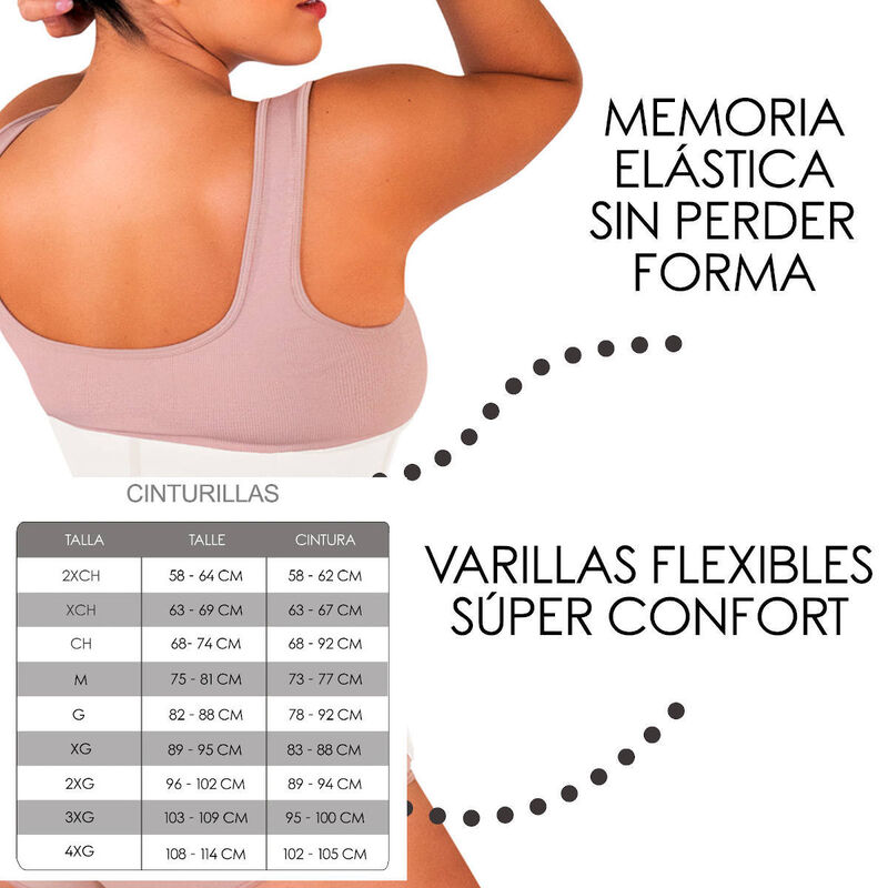 Cinturilla Moldeadora De Látex Natural Nude S image number null