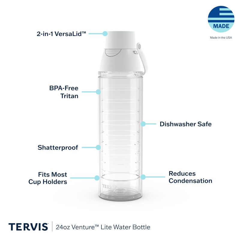 Botella Tervis Venture&reg; Lite 680 ml Con El Logo... image number null