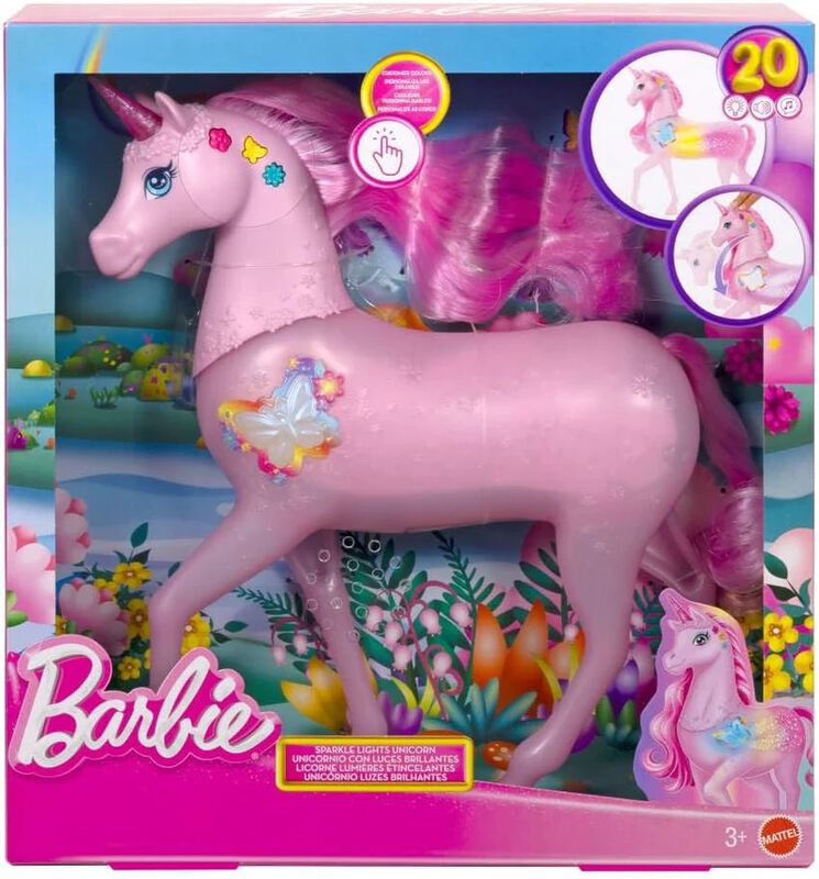 BARBIE FANTAS&Iacute;A SET DE JUEGO UNICORNIO CON LUZ ... image number null