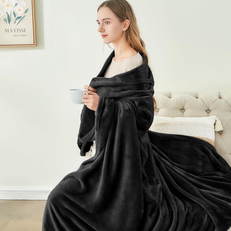 Manta Bedelite 127 cm X 178 cm Negra De Forro P... image number null