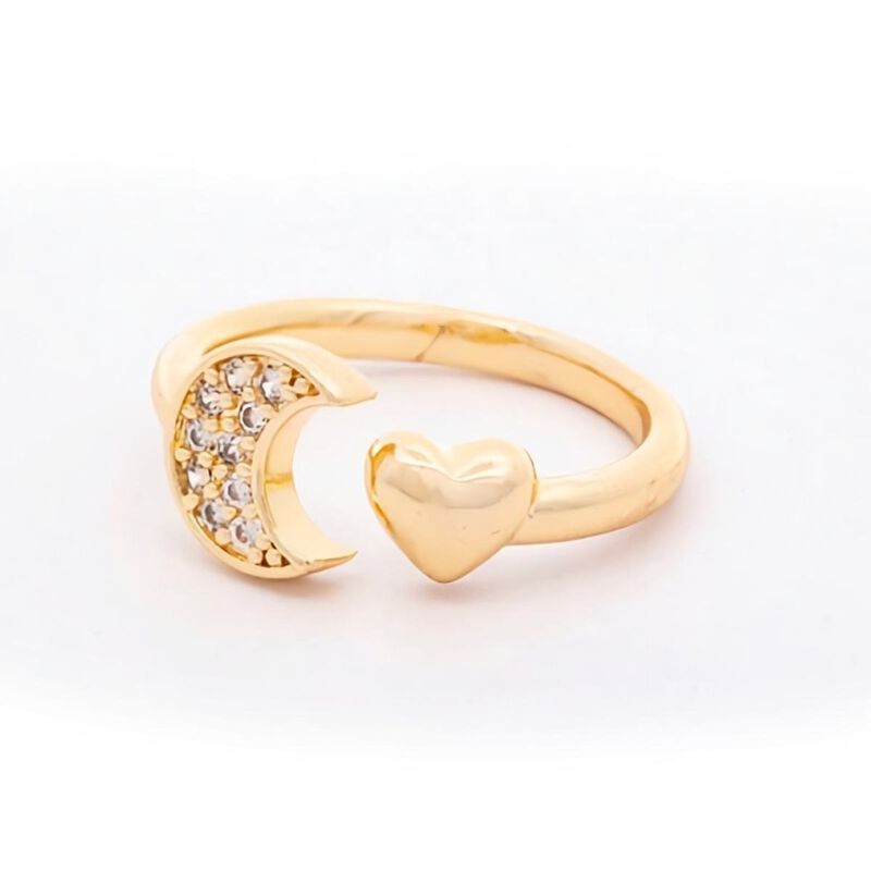 Anillo De Luna Y Coraz&oacute;n image number null