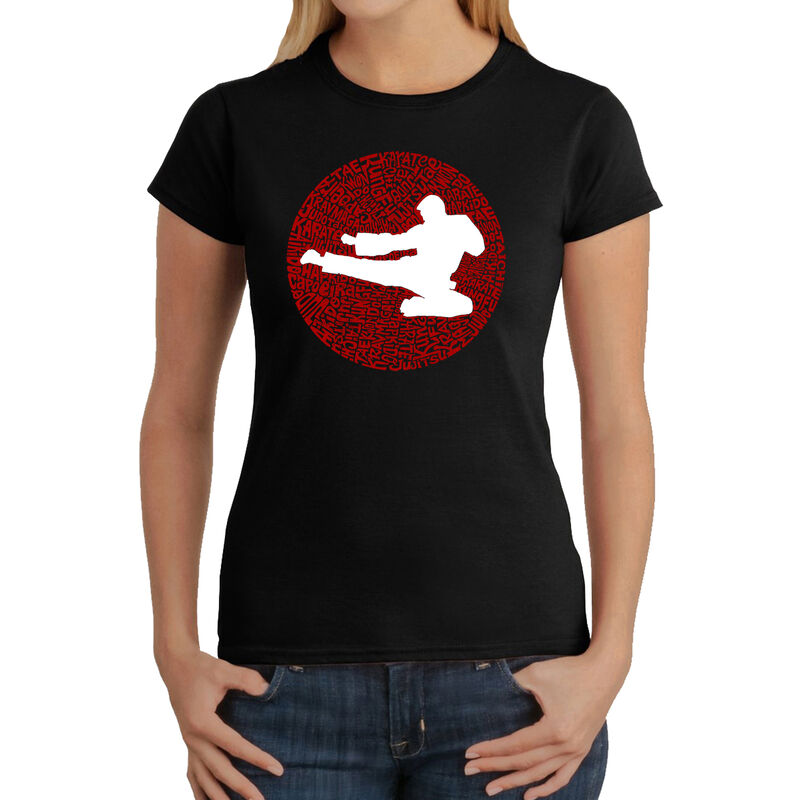 Camiseta Word Art Para Mujer - Tipos de Artes M... image number null