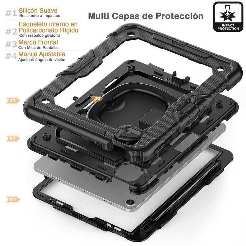 Funda TEKKU HandleD uso rudo para iPad Air 5 Ai... image number null