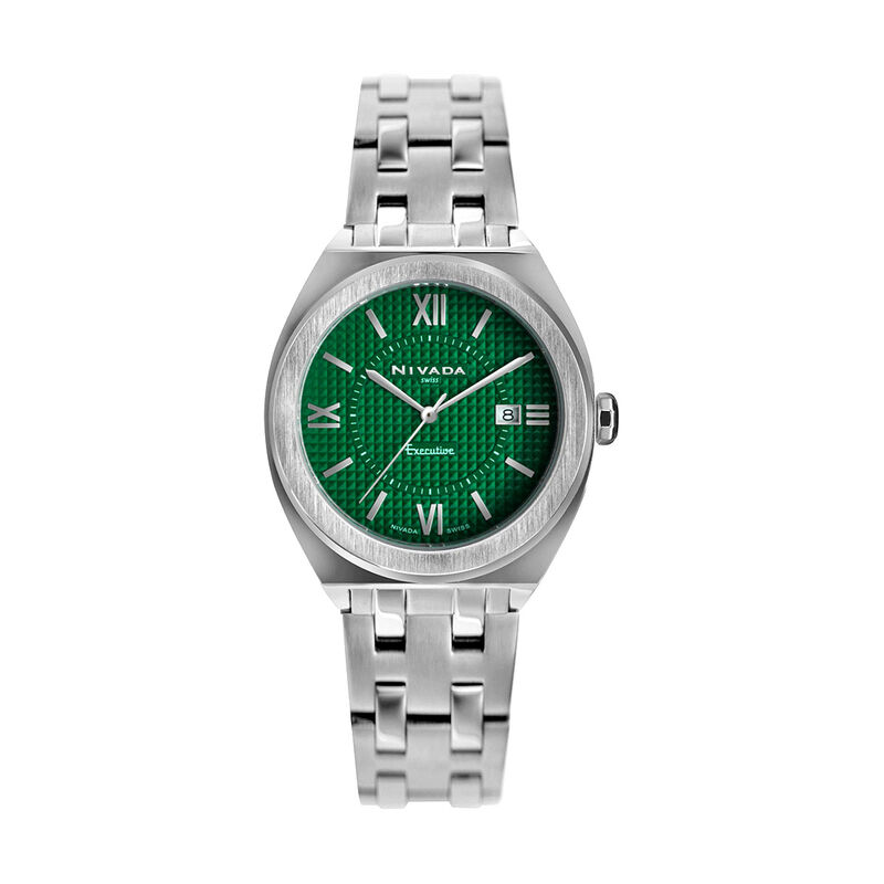 Reloj Nivada Executive Dama Acero Verde Romano image number null