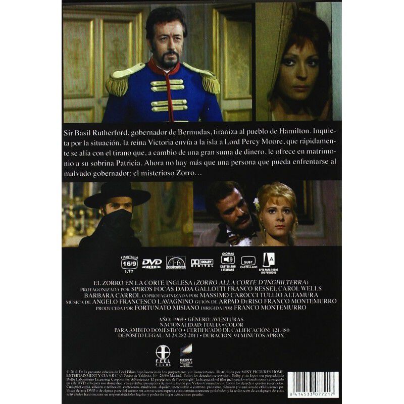 El Zorro En La Corte De Inglaterra [dvd] image number null