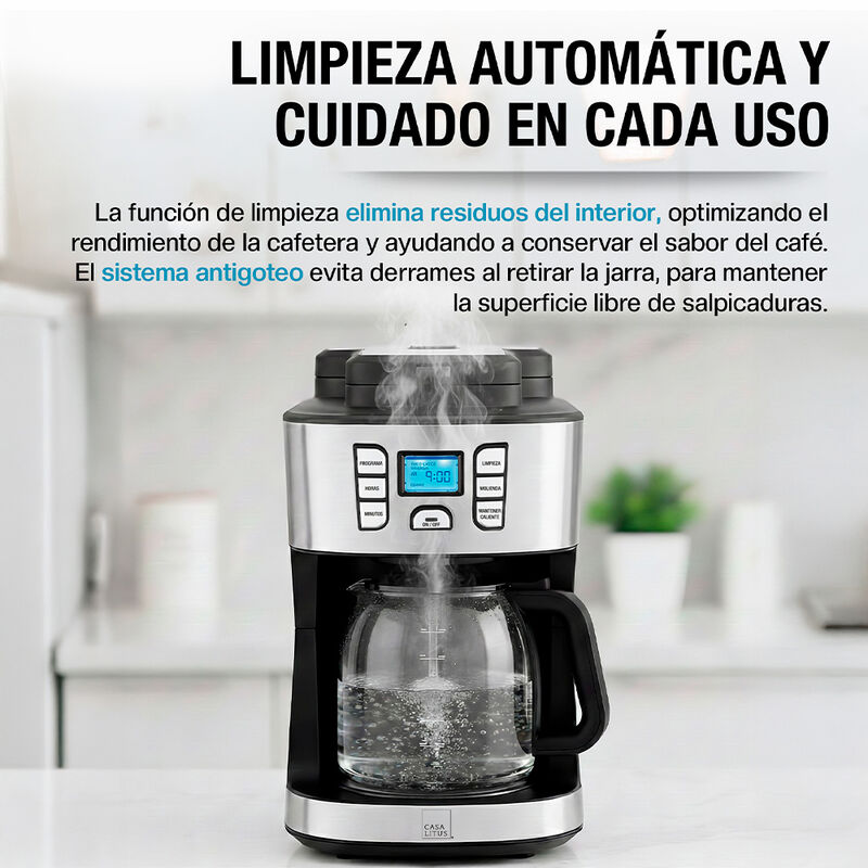 Cafetera con Molino Integrado Autom&aacute;tica Progra... image number null