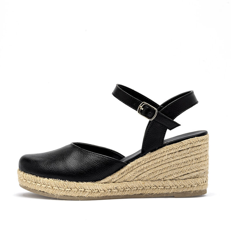 Topflex sandalia cu&ntilde;a para mujer negro cod 1409... image number null