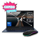 Combo Laptop Asus Vivobook 14" Core I5 512gb 24gb Ram Azul X1404vap-v14 + Mouse Bluetooth