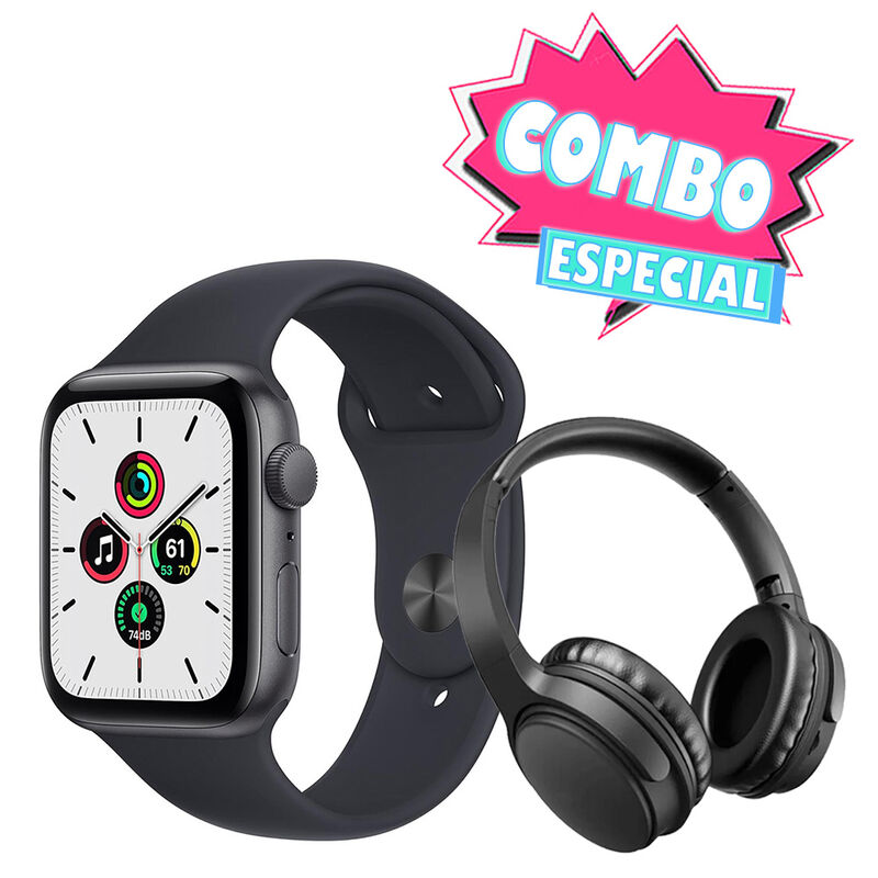 Combo Apple Watch SE 1ra gen 44mm Negro (Reacon... image number null