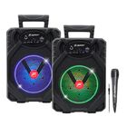 Kit 2 Bafles Amplificados Fussion PBS-65015 6.5 10 000W P.M.P.O