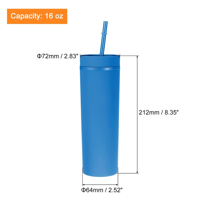 Vaso T&eacute;rmico Uxcell 450 ml Azul Marino Mate Con... image number null