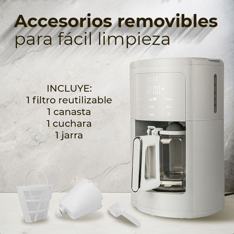 Cafetera ELLE 1.8L Digital Programable con Pant... image number null