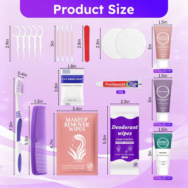 Kit De Higiene Zhjianup 100 Unidades Desechable... image number null