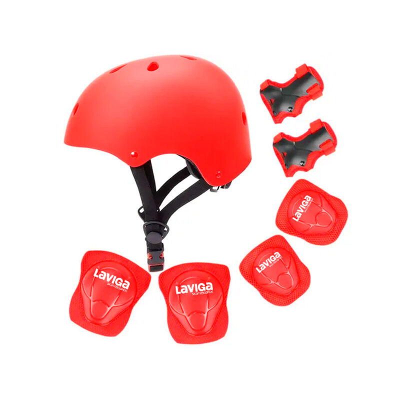 Kit Casco Protecci&oacute;n Juvenil Rodilleras +mu&ntilde;equ... image number null
