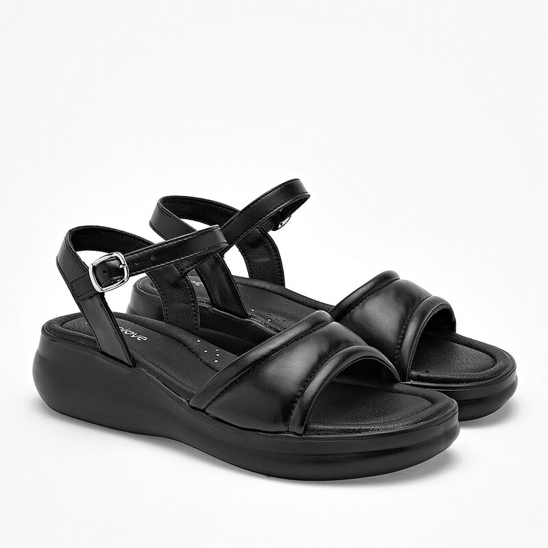 Green Love sandalia plataforma para mujer negro... image number null