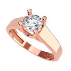 Anillo de Compromiso de 10K con Circonia Talla 10 ORO ROSA 10K- / M998-10R-CZ-10